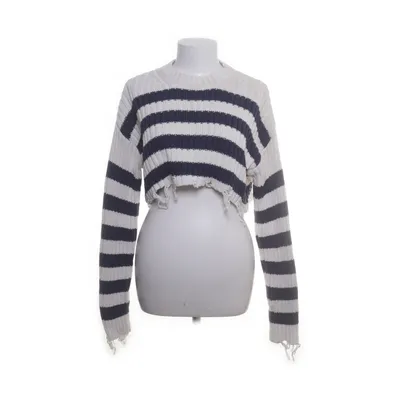 Crop top (White, Blue) from Zara Cotton