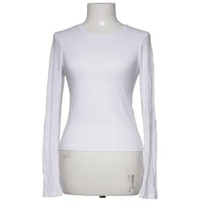 Langærmet t-shirt (Hvid) fra Frank Dandy Bomuld, Elastan