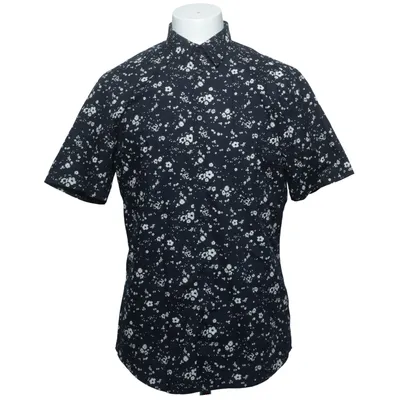 Korte mouwen shirt (Blauw) van H&M Man Polyester, Katoen