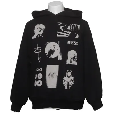 Hoodie (Black, White) from Jaded London
