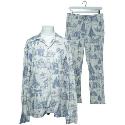 Pyjamas (Blå, Vit) från Flamour Bambu, Bomull
