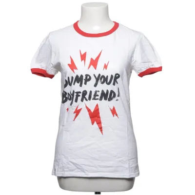 T-shirt (Vit, Röd) från Anvil Bomull