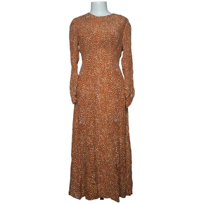 Robe (Marron, Blanc) de Mango Polyester, Viscose