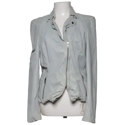 Bikerjack (Grijs) van Muubaa Katoen, Leer, Polyester