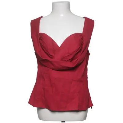 Top (Rood) van Lindy Bop Katoen, Elastaan