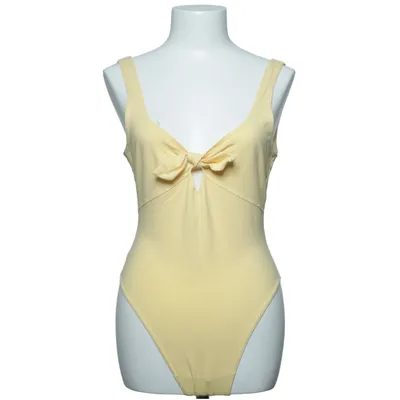 Maillot de bain une pièce (Jaune) de H&M Beachwear Coton, Élasthane