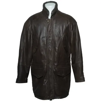 Jacket (Brown) from Angelo Litrico Cotton, Leather, Polyester