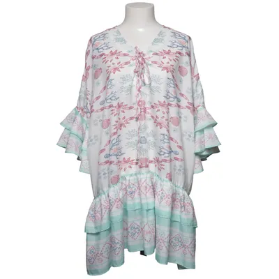 Klänning (Vit, Rosa, Grön) från By Malina Polyester