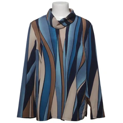 Bluse (Blå, Brun, Beige) fra Biot