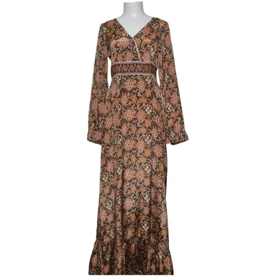 Långklänning (Svart, Flerfärgad) från Zoul Polyester