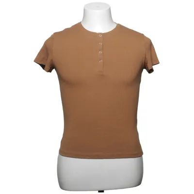 Henley T-shirt (Brun) fra Cubus Man Elastan, Økologisk bomuld