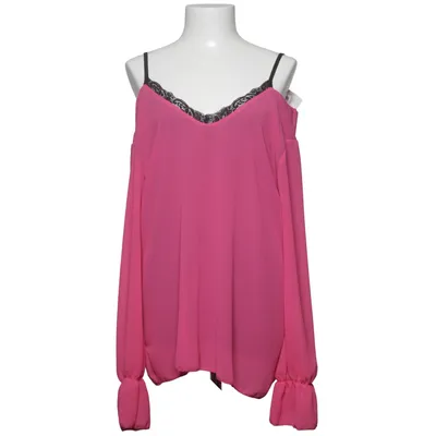 Blouse (Roze, Zwart) van Just Me Elastaan, Polyester