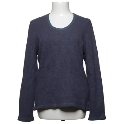 Pull-over (Bleu, Violet) de Finesse Coton biologique, Polyamide, Laine