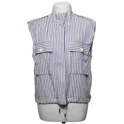Gilet (Wit, Blauw) van Stradivarius Katoen, Polyester