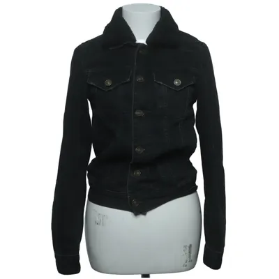 Gevoerde spijkerjas (Zwart) van River Island Acryl, Katoen, Polyester