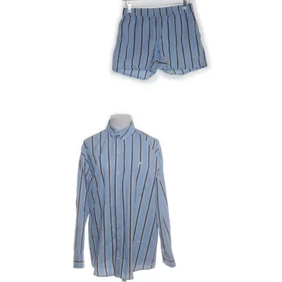 Pyjamasz (Blå, Hvid, Sort) fra Divided by H&M Bomuld