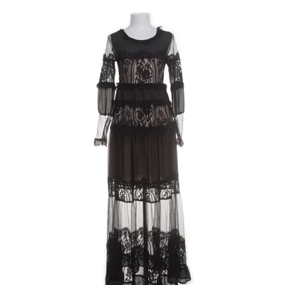 Maxi jurk (Zwart) van For Love & Lemons Katoen, Nylon, Polyester