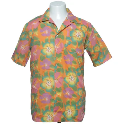 Kurzarmhemd (Orange, Mehrfarbig) Baumwolle, Polyester