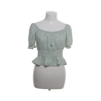 Crop top (Vit, Grön) från Chiquelle Bomull, Polyester