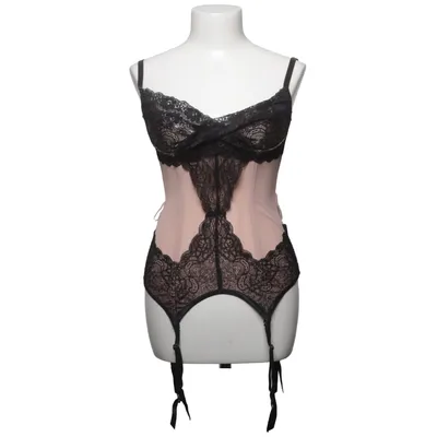 Korset (Zwart, Beige) van Coquette Elastaan, Polyamide