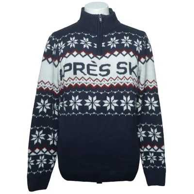 Kersttrui (Blauw, Wit, Rood) van Livergy Acryl
