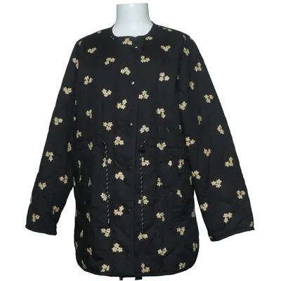 Winterjacke (Schwarz, Gelb) von Second Female Bio-Baumwolle