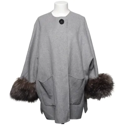 Kappa (Grå) från Zara Woman Polyester, Viskos, Ull