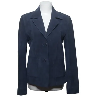 Blazer en cuir (Bleu) de Priory Cuir