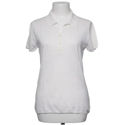 Polotrøje (Hvid) fra Allude Bomuld, Linned, Silke, Viscose
