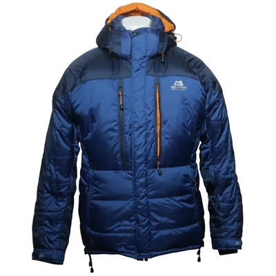 Donsjack (Blauw, Oranje) van Mountain Equipment Dons, Polyamide