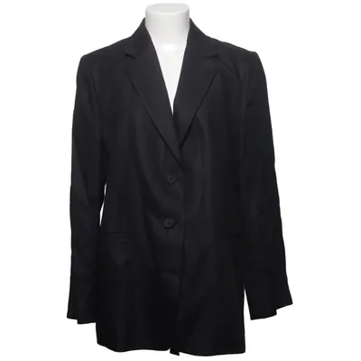 Blazer (Schwarz) von Massimo Dutti Baumwolle, Leinen