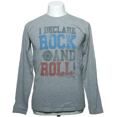 T-shirt à manches longues (Gris, Multicolore) de Outfitters Nation Coton, Viscose