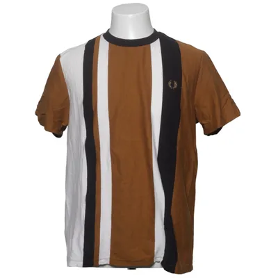 T-shirt (Marron, Blanc, Noir) de Fred Perry Coton, Élasthane