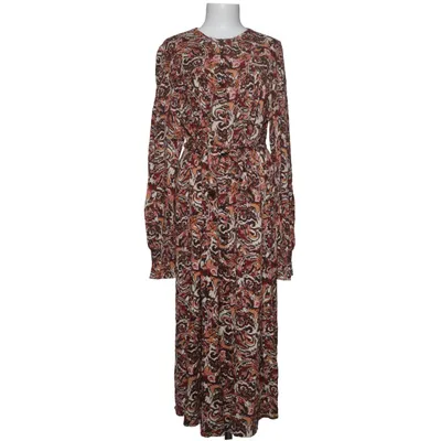 Shirt dress (Brown, Red, Multicolored) from Yesta Metallic fiber, Viscose