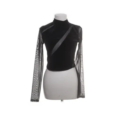 Crop top (Zwart) van Bershka Elastaan, Polyester