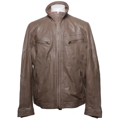 Veste en cuir (Beige) de Saki Cuir, Polyester