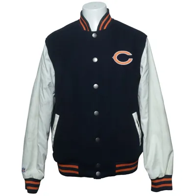Varsity-jack (Blauw, Wit, Oranje) van NFL Team Apparel Polyester, Polyurethaan, Wol
