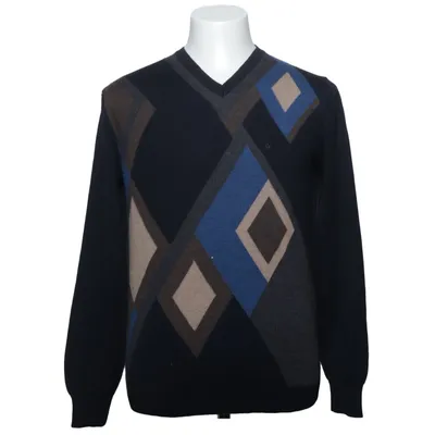 Pullover (Blue, Multicolored) from Melka Merino wool