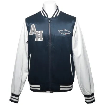 Collegejacka (Blå, Vit) från Adrian Hammond Bomull, Polyester