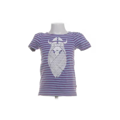T-shirt (Lila, Blauw, Wit) van Danefae Katoen, Elastaan