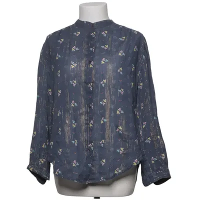 Bluse (Blå, Flerfarvet) fra Star Mela Bomuld, Metallfiber