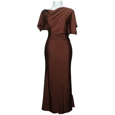 Maxi dress (Brown) from Cosmina Elastane, Polyester
