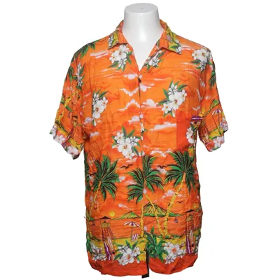 Chemise à manches courtes (Orange, Multicolore)