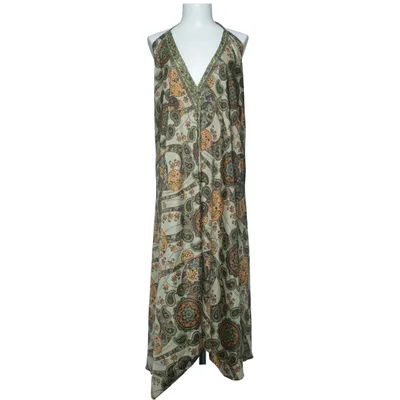 Maxi jurk (Beige, Groen, Bruin) van Shiva Zijde, Viscose