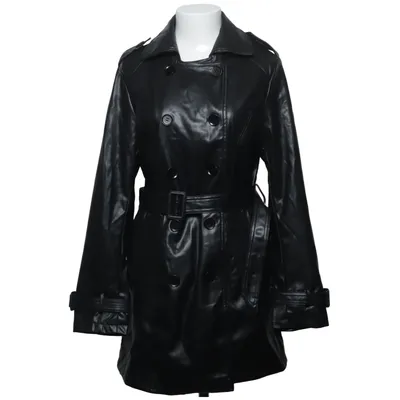 Trenchcoat (Svart) Polyester, Polyuretan, Viskos