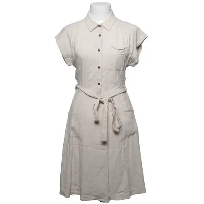 Skjortekjole (Beige) fra Monteau Linned, Viscose