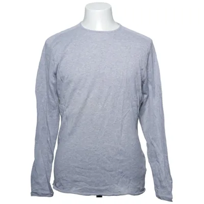 Long sleeve T-shirt (Gray) from Zara Man Basic Cotton