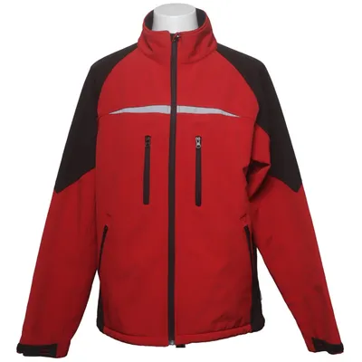 Veste anti-froid (Rouge, Noir) de Blue Wear Élasthane, Polyester, Polyuréthane