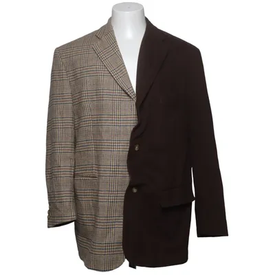 Kavaj (Beige, Brun, Flerfärgad) från Via Cortesa Acetat, Bomull