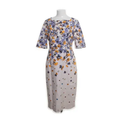Dress (White, Multicolored) from L.K. Bennett Cotton, Elastane, Polyester